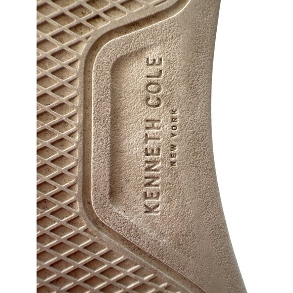 Kenneth Cole Reaction Mens Black Suede Sneakers with Perforated Design & White S - Picture 8 of 10